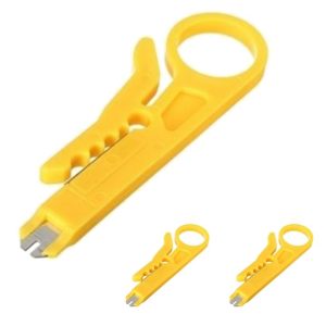 cat cable prep tool stripper punch down tool 3 pack