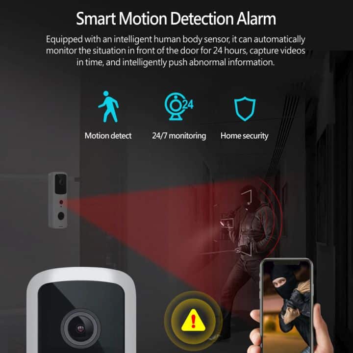 smart wifi video doorbell motion sensor detection tuya smartlife