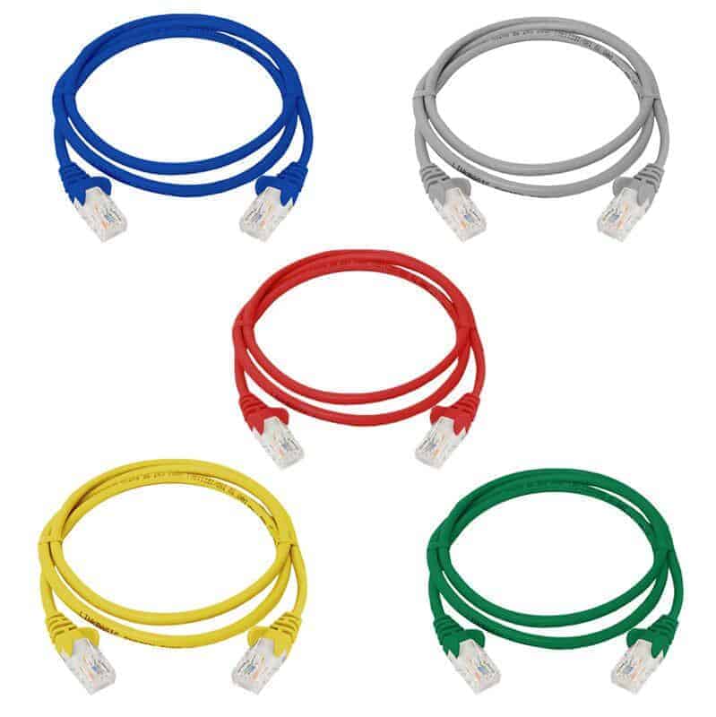 LAN network cable patch cord fly lead 1m 5x