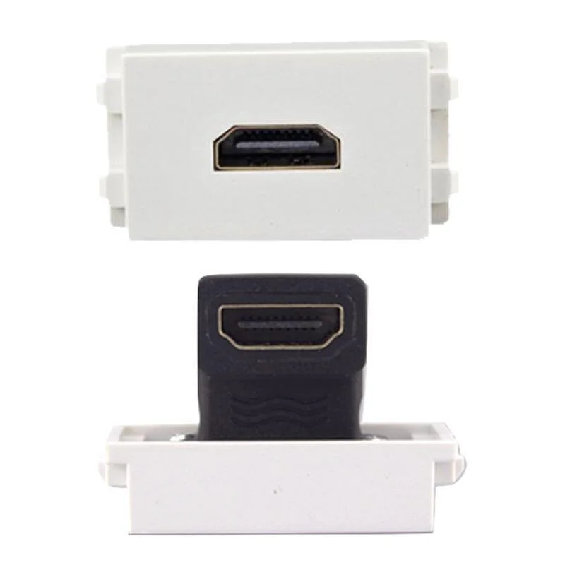 2.2b hdmi elbow HTECH keystone wall plate insert