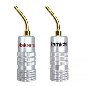 nakamichi speaker connector angle pin gold plated