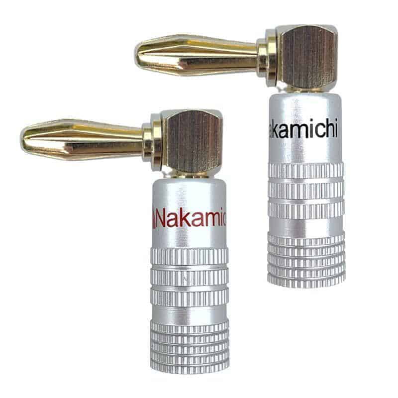nakamichi speaker connector banana elbow gold plated