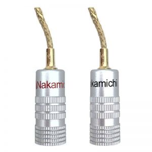 nakamichi speaker connector flex braid gold plated