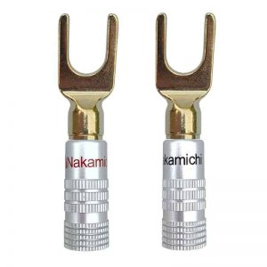 nakamichi speaker connector u type spade terminal gold plated