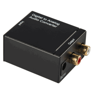 digital to analog audio converter RCA coaxial toslink spdif optical