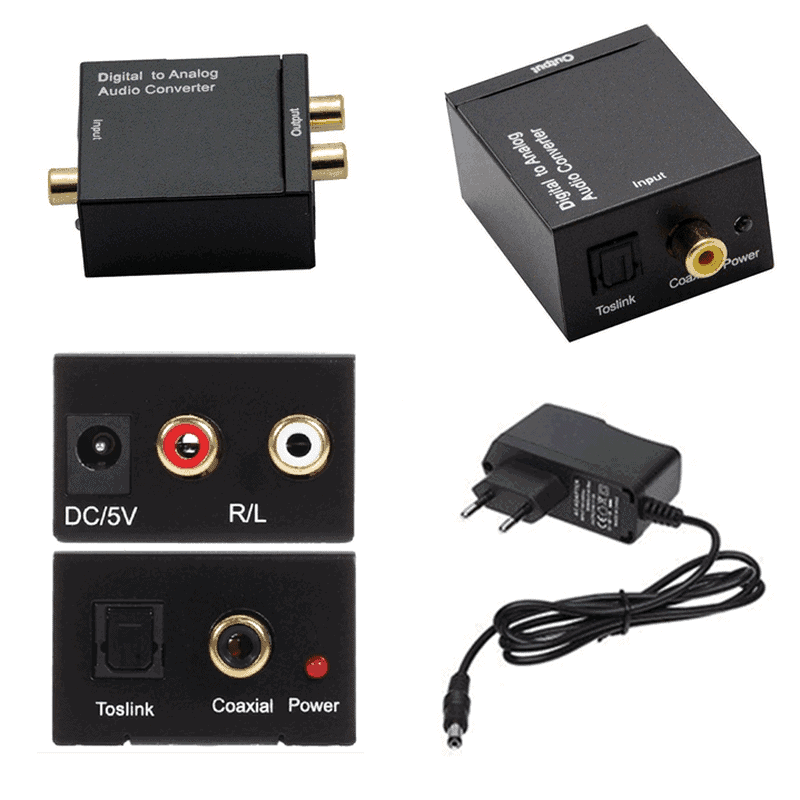 digital to analog audio converter connection coaxial toslink spdif optical