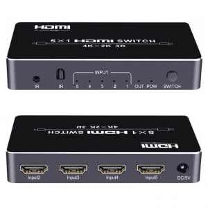 HDMI Switch 5in to 1out 4k HDMI2.0 HDCP2.2 5 port UHD