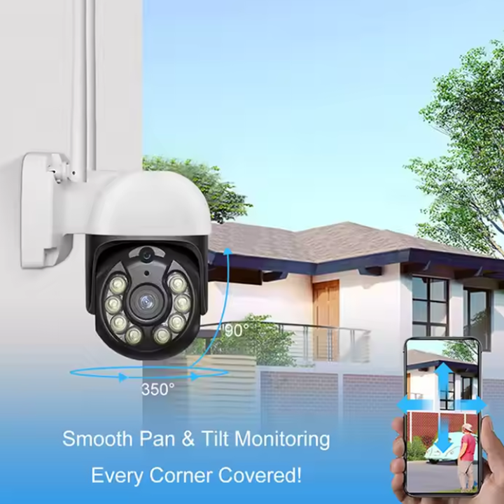 Smart Outdoor PTZ Camera Pan features