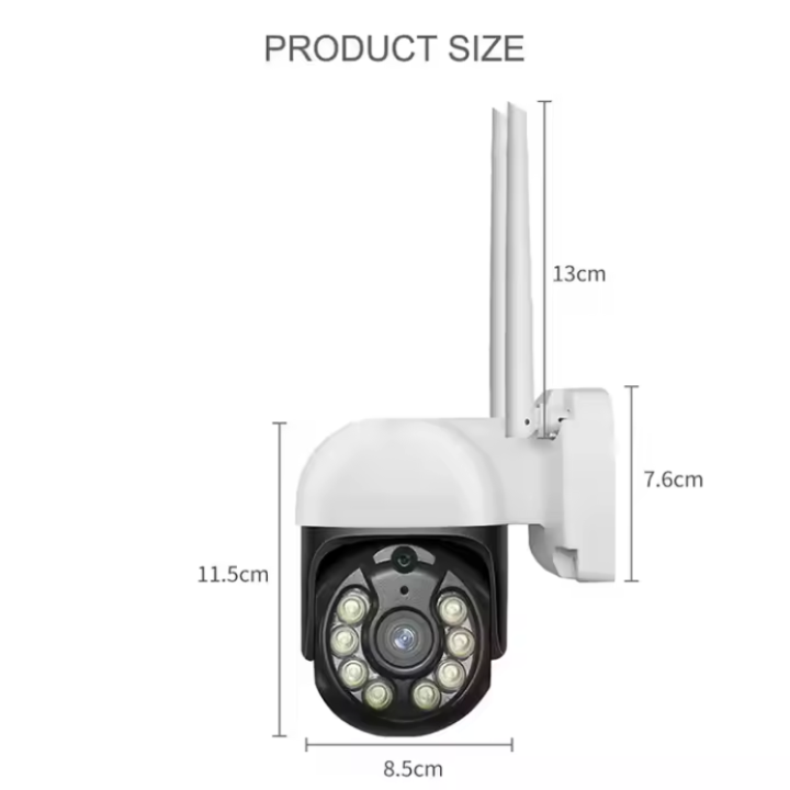 Smart Outdoor PTZ Camera | 360 Dual Light | Tuya Smart Life - Image 4
