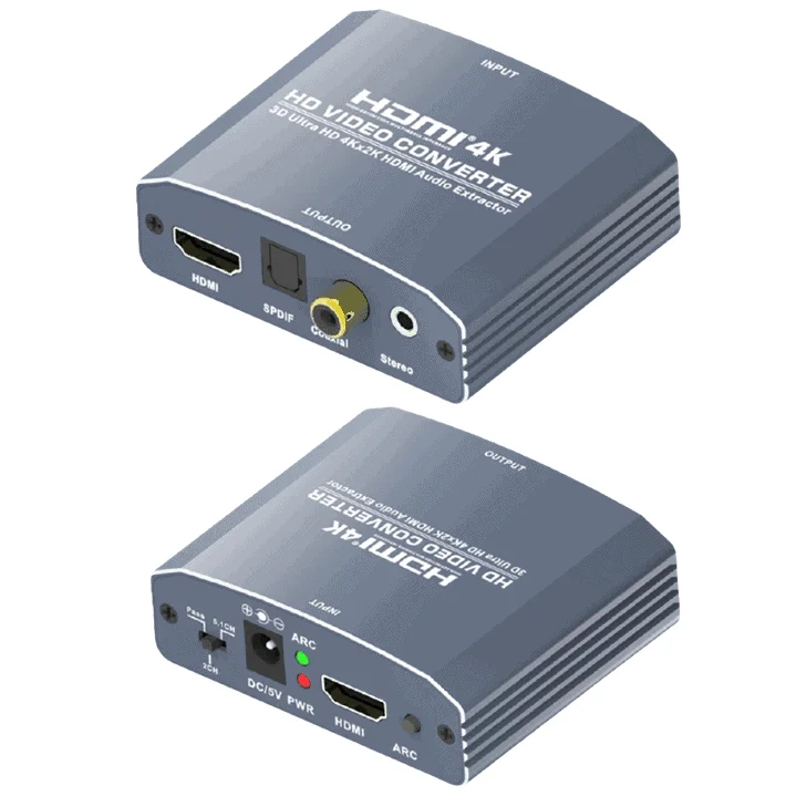 HDMI Audio Extractor DAC Toslink SPDIF AV RCA Audio Out