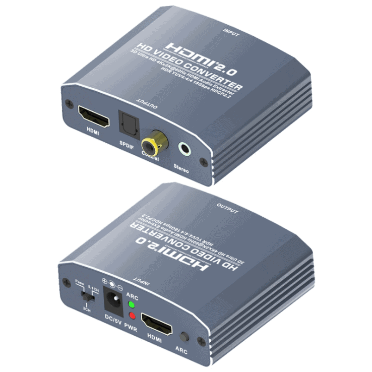hdmi audio extractor DAC to optical toslink digital to analog RCA