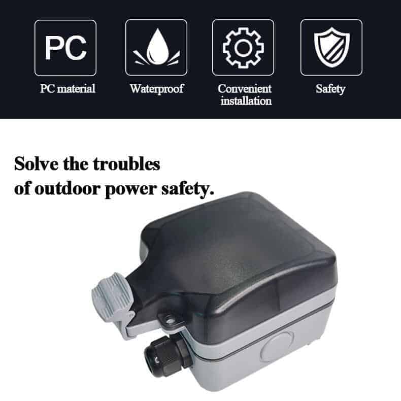 Smart WiFi Switch Outdoor Waterproof 16A SA 1 Gang Tuya SmartLife_3