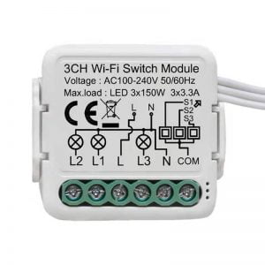 smart wifi 3 gang module override tuya smartlife existing switch