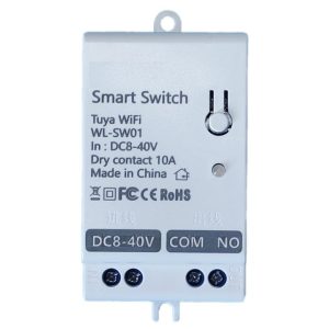 smart wifi switch 8-40V DC tuya smartlife dc smart switch 10A