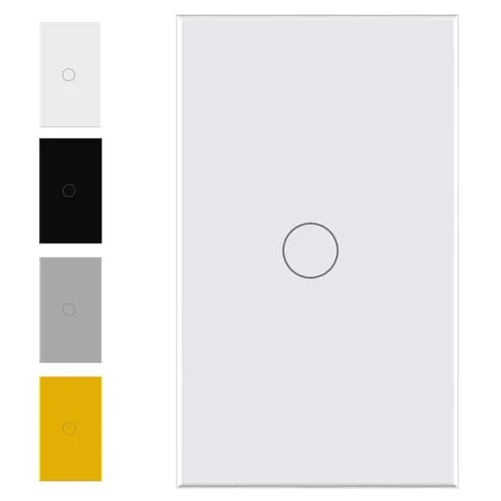 Smart WiFi Light Switch touch panel 1 Gang Neutral Tuya_white neutral wire or no neutral wire capacitor bluetooth ble