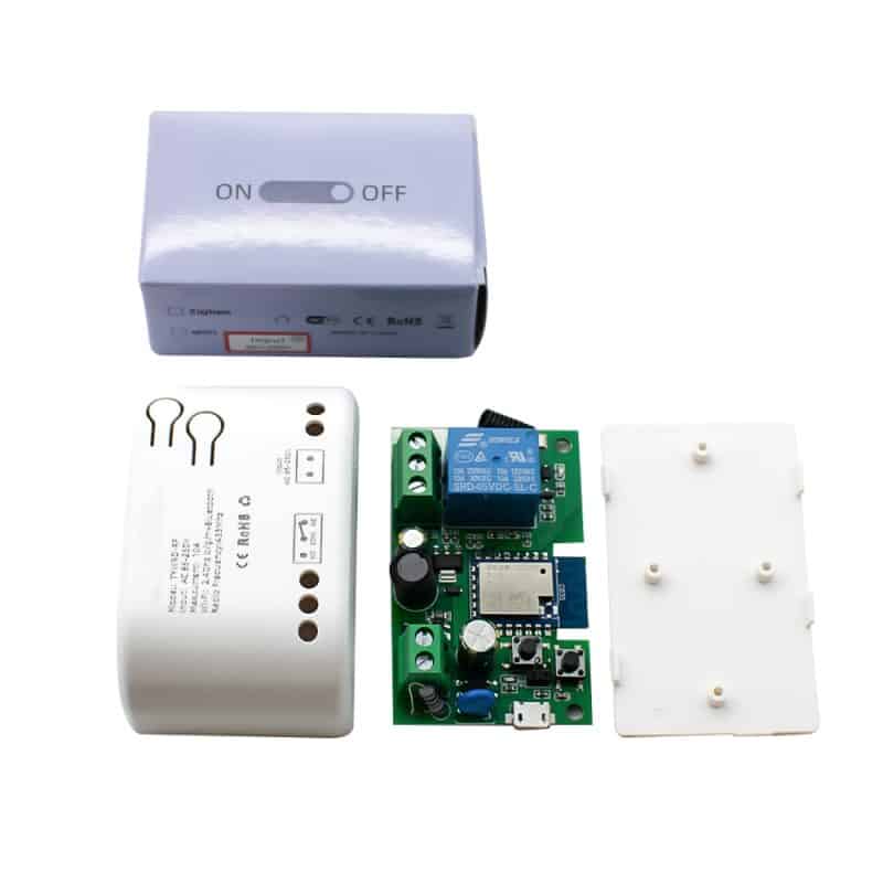 Smart 1Ch Self Locking Inching Relay WiFi + BT + RF remote 230VAC