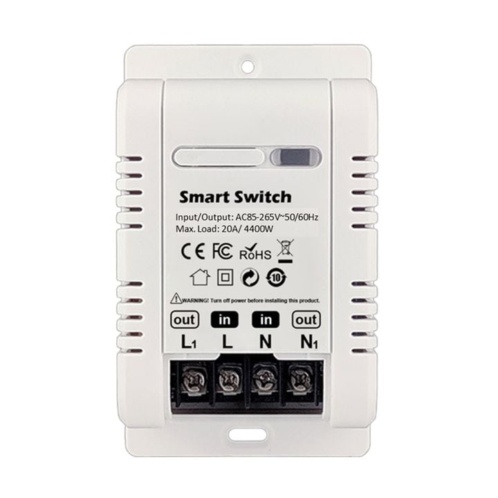 smart wifi switch 20A with energy monitor electricity power consumption tuya smartlife