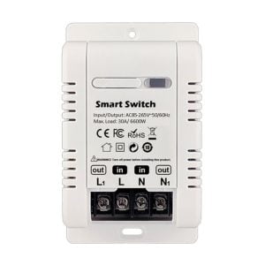 smart wifi switch 30A with energy monitor electricity power consumption tuya smartlife