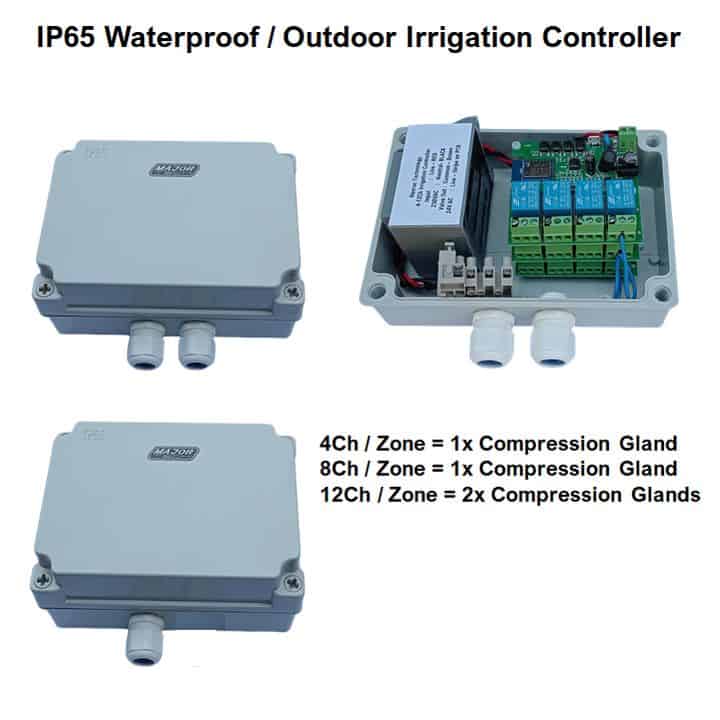smart wifi irrigation controller 4.8,12 zone tuya smart life outdoor waterproof IP65