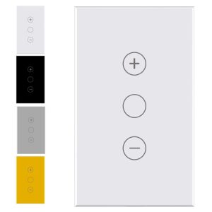 Smart WiFi Light Dimmer Switch touch panel Tuya_white