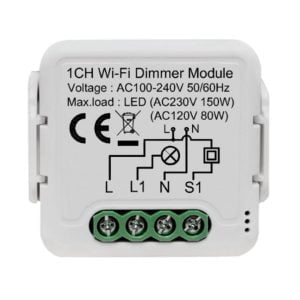 smart wifi dimmer mini switch 1ch 1 way 1gang module tuya smartlife
