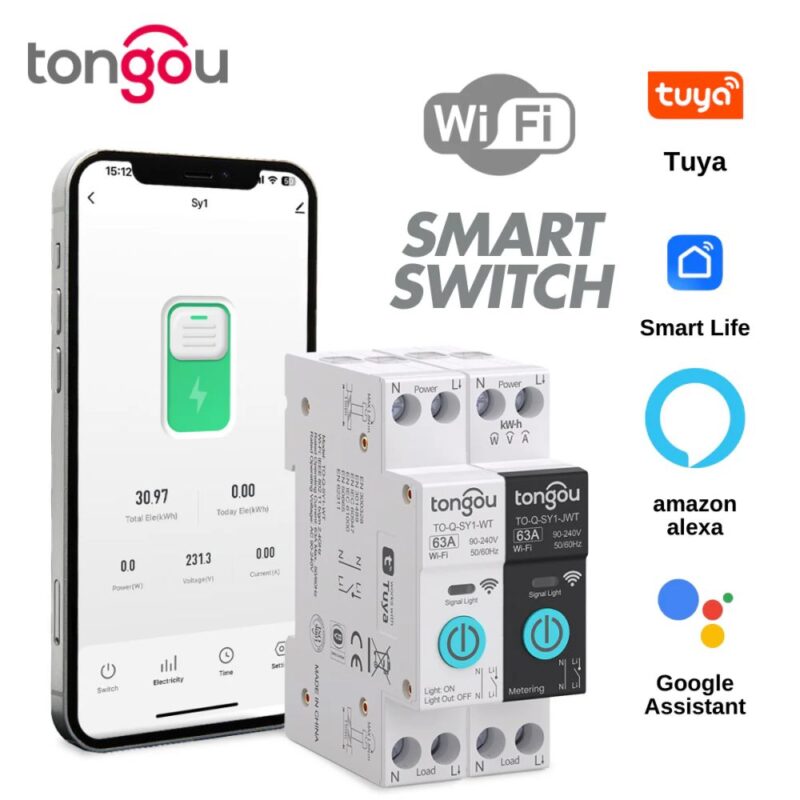 63A Smart Switch Breaker tuya wifi power energy meter