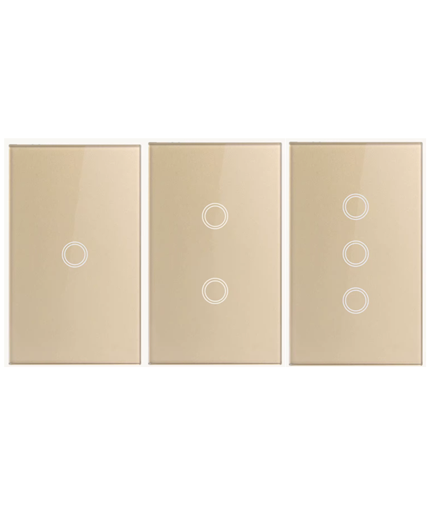 Smart Touch Switch Gold Faceplate